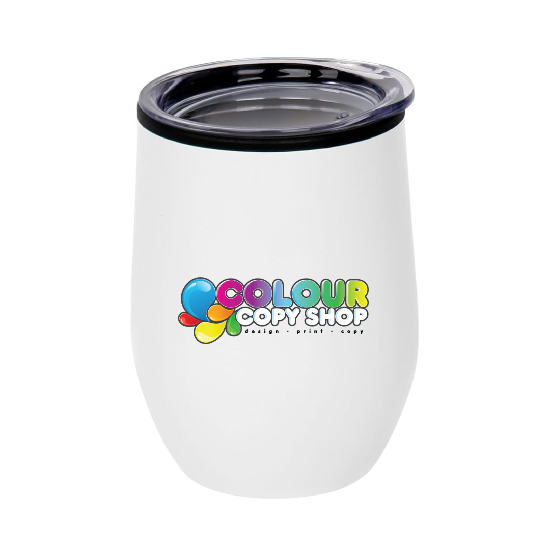 Custom Print Sippy Cup Double Walled EGG Tumbler - White 230ml